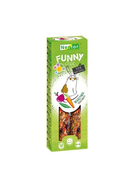 Лакомство для грызунов Gryzon Premium Funny Warzywa с овощами 115 г 2473/FU-GW Nestor (323224613)