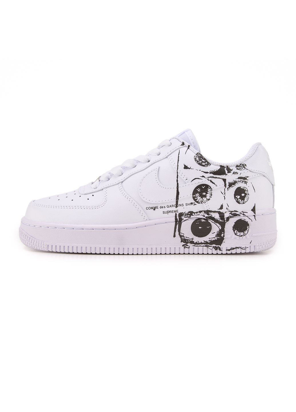 КРОССОВКИ ЖЕНСКИЕ NIKE AIR FORCE 1 LOW Х COMME DES GARÇONS SUPREME 2.0 НАЙК АИР ФОРС 1 ПРЕМИУМ No Brand комбинированные демисезоны (367168557)