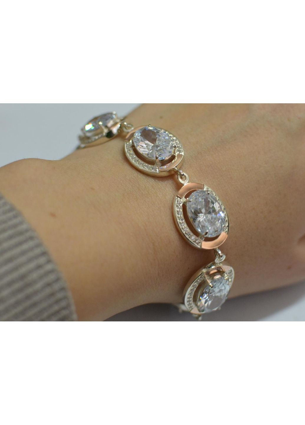 Срібний браслет з золотом Silver Style (367112338)