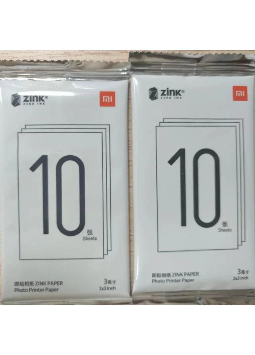 Фотобумага для моментальной печати 2×3" 10 шт, бумага для портативного принтера без чернил с яркими насыщенными фото No Brand (364191289)