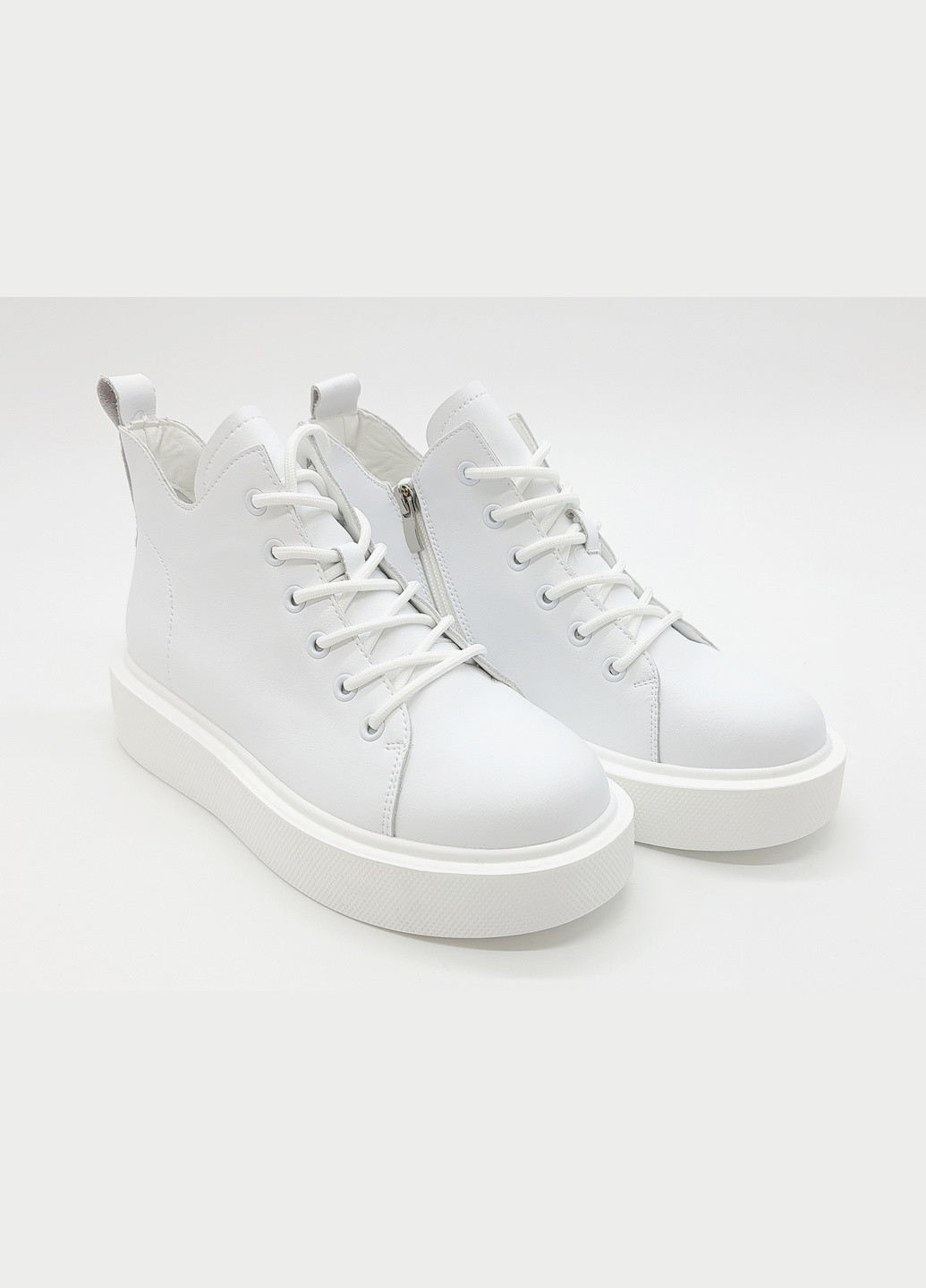 Жіночі черевики білі шкіряні HE-10-2 23,5 см (р) Hengji (259299609)