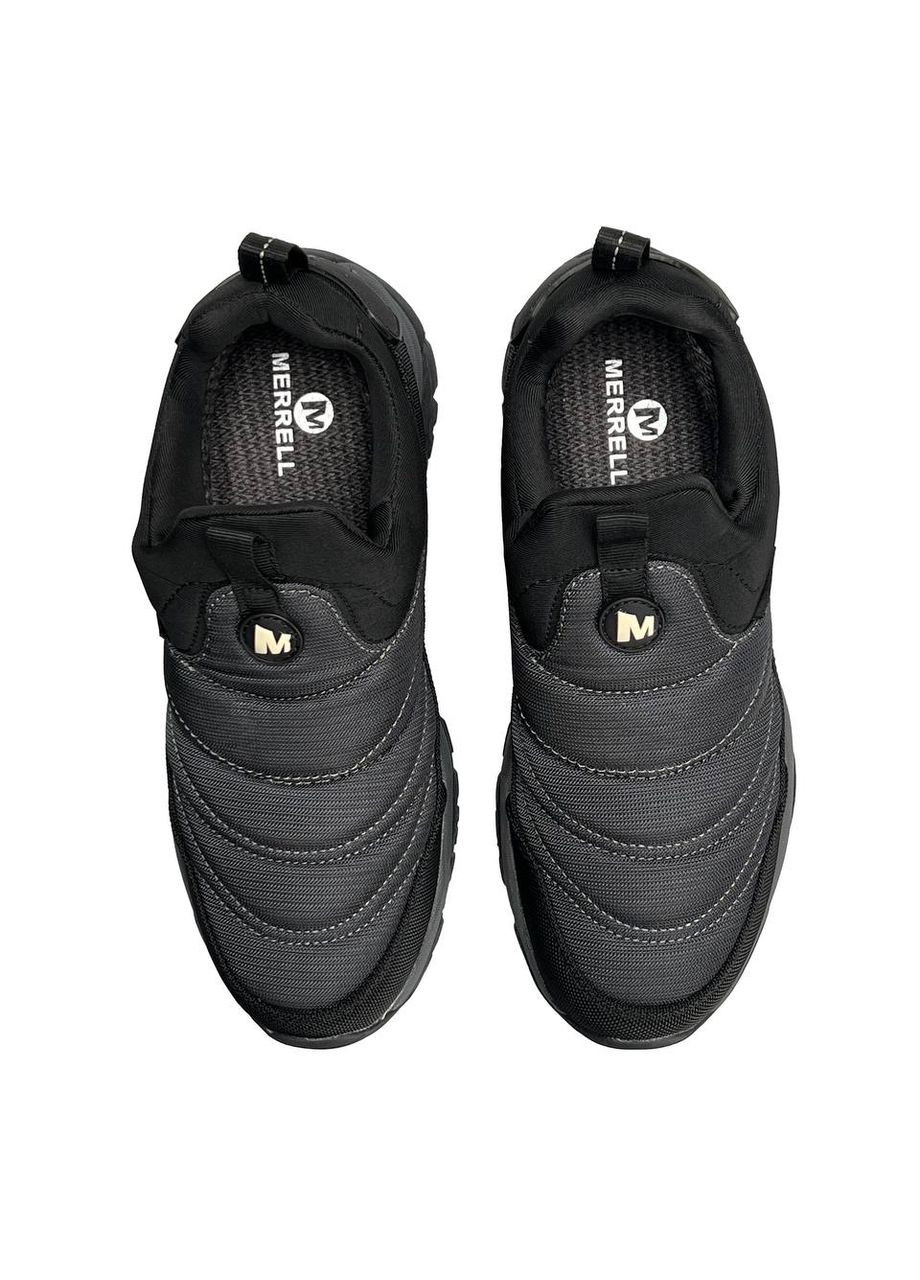 Сірі Осінні кросівки чоловічі merrell No Brand Nova Moc GTX Grey Black