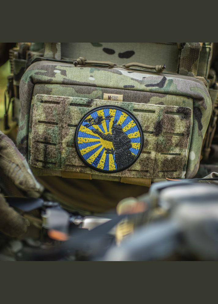 Нашивка Шлях Самурая (вышивка) Black/Yellow/Blue M-TAC (315048003)