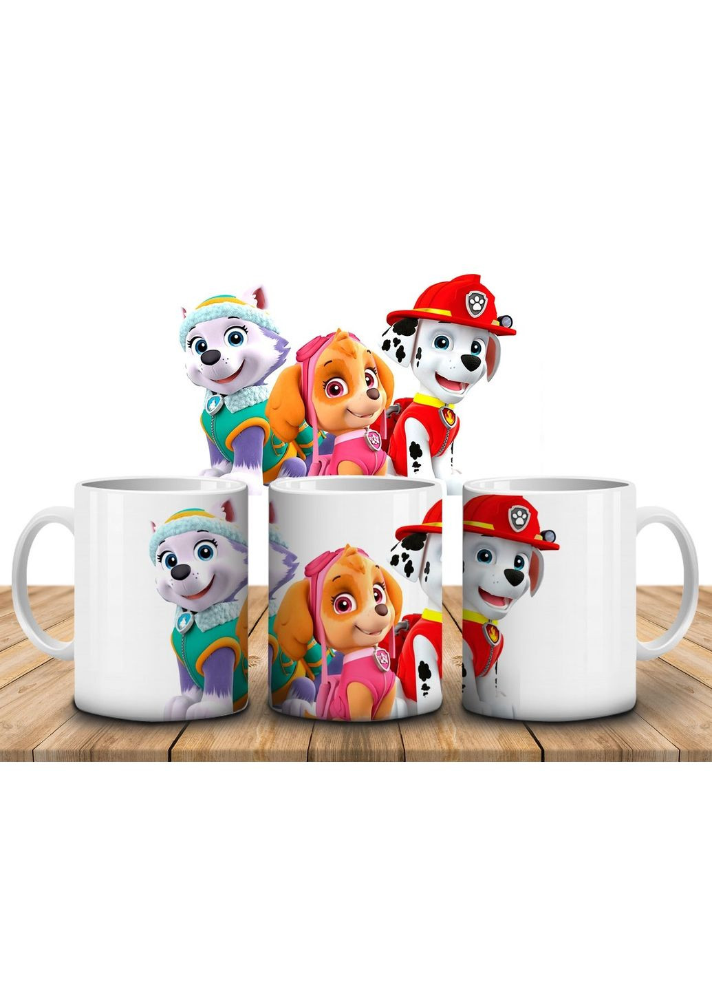 Чашка с принтом Щенячий патруль-3, 330мл No Brand (317300508)