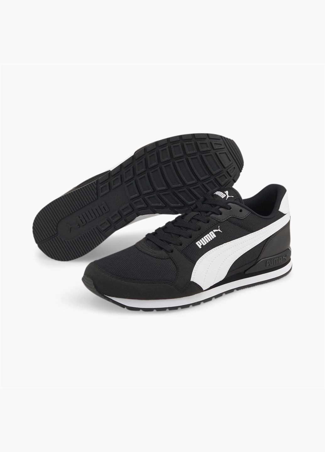 Черные всесезонные кроссовки st runner v3 mesh black 384640-01 Puma