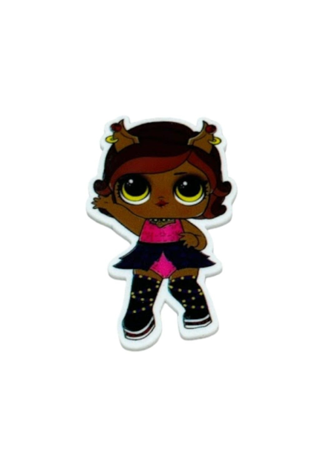 Серединка для бантов Куколка ЛОЛ, (в розовом) 25*38 мм, арт 09113, шт No Brand (315723595)