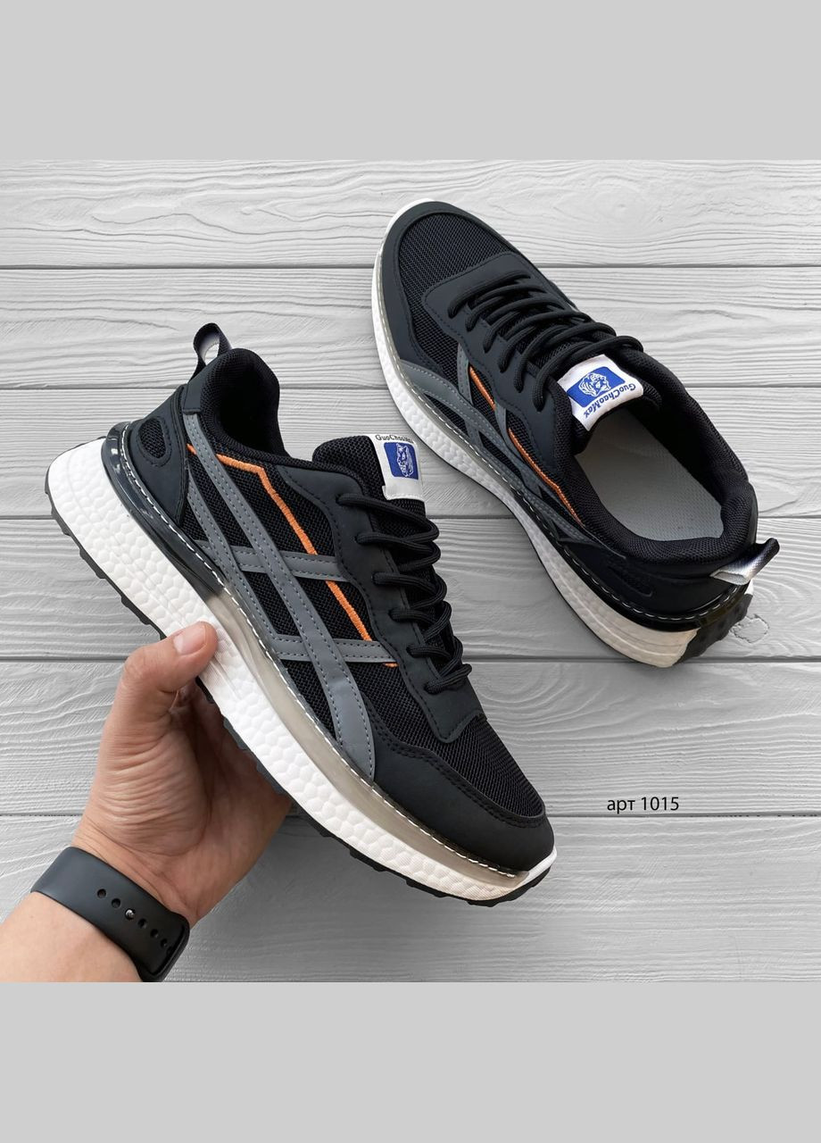 Черные демисезонные кроссовки мужские chaomax black No Brand