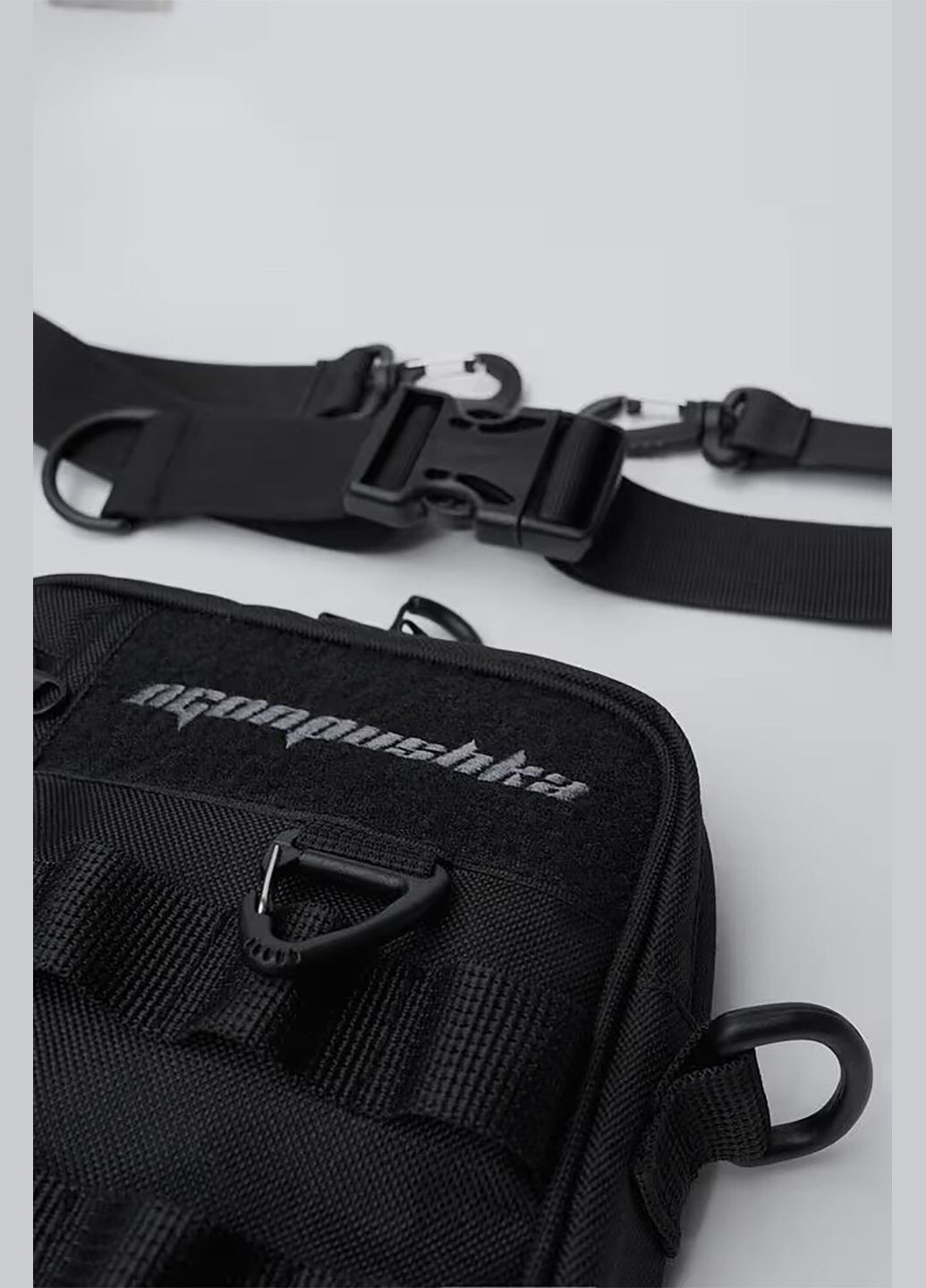 Мессенджер на плечо Cube черного цвета OGONPUSHKA (316448738)