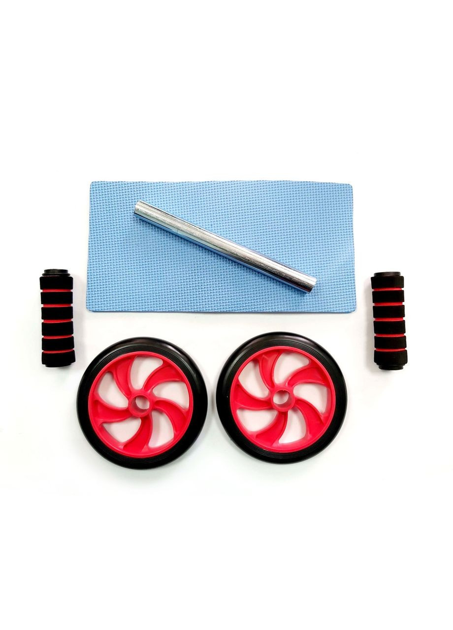 Ролик гимнастический двухколесный красный 1609red () SNS (316141819)