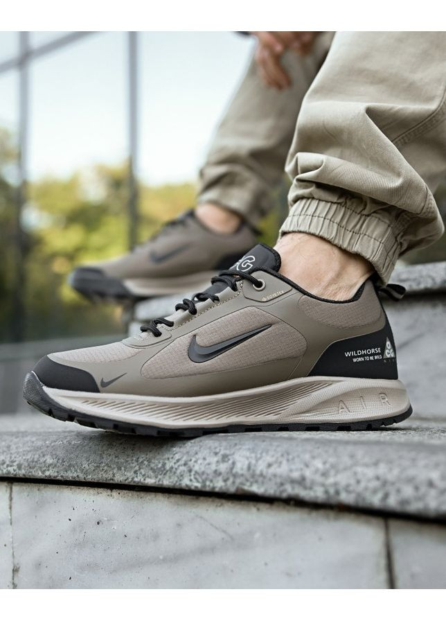 Бежевые демисезонные мужские демисезонные термо кроссовки бежевые Nike