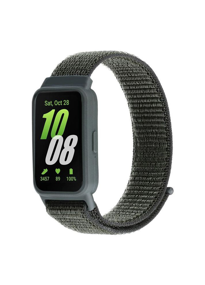 Ремешок для Samsung Galaxy Fit 3 (R390) Nylon Army Green No Brand (362670504)