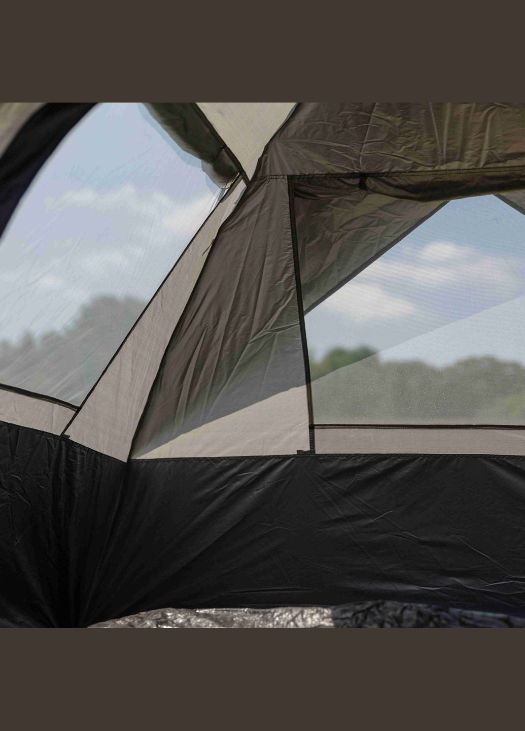 Палатка туристическая на 2-3 человека 200*195*140 см, черная LUGI (341329577)