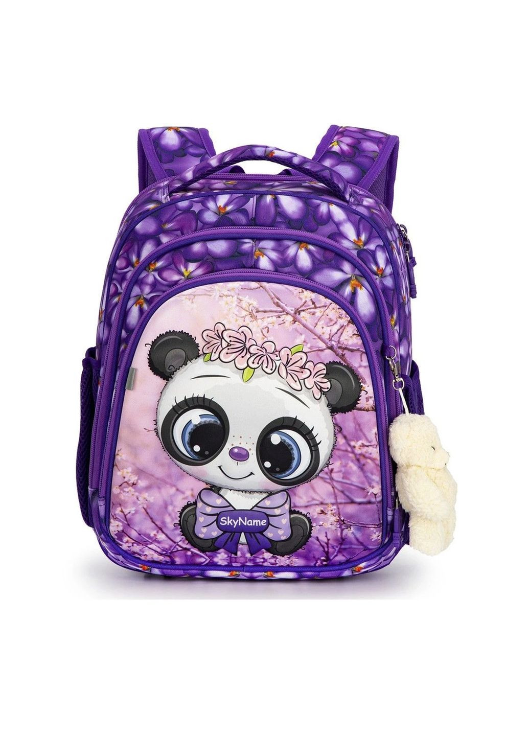 Ранець-черепашка + брелок іграшка колір фіолетовий CB-00255093 SkyName (319128374)