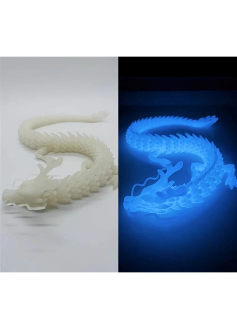 Іграшка-антистрес 3D-друкний рухомий Дракон світиться в темряві 30 см No Brand (365721550)