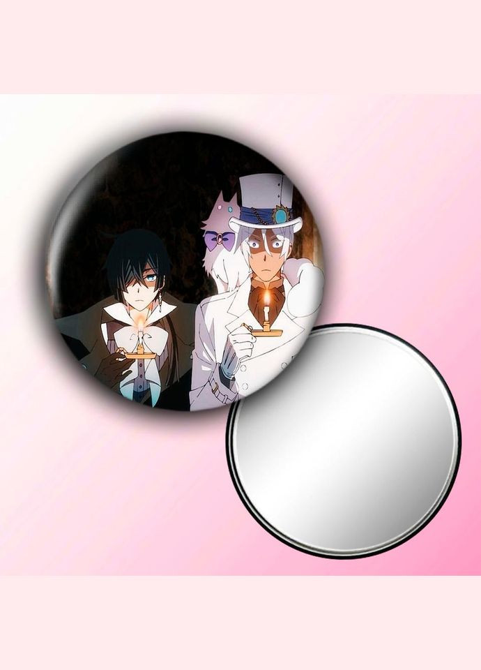 Зеркальце косметическое карманное Аниме Мемуары Ванитаса #0010 с рисунком круглый 56 мм No Brand (309152469)