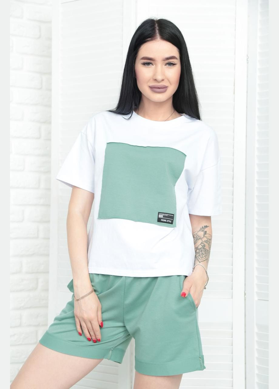 Двоколірний костюм із шортами Fashion Girl (300775394)