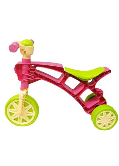 Ролоцикл ТехноК розовый трехколёсный велосипед для детей без педалей каталка со звуковым сигналом ProDobro (367101256)