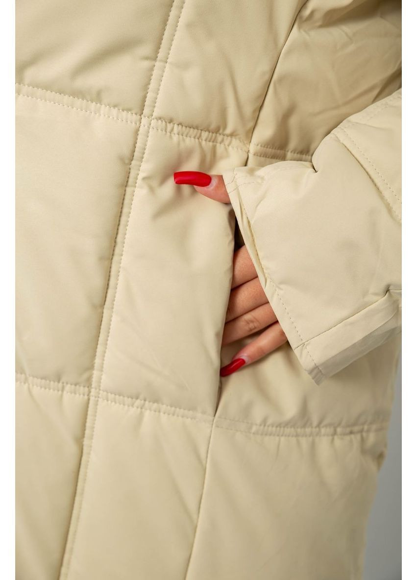 Бежевая зимняя куртка женская зимняя Ager 244R8832