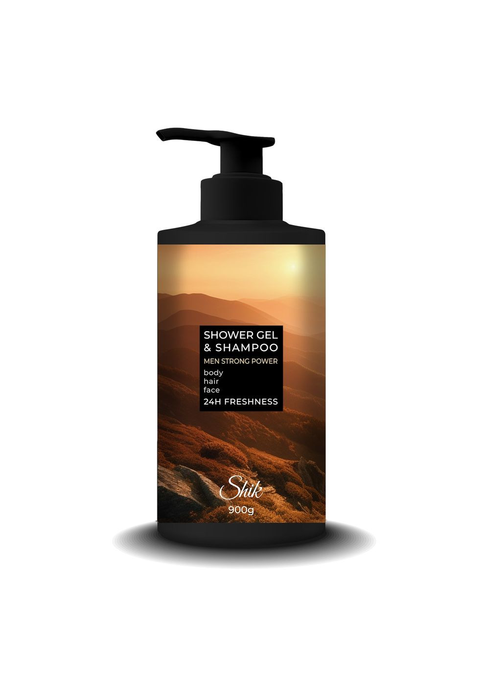 Гель для душа, шампунь MEN Strong Power, 900 г Shik (329768982)