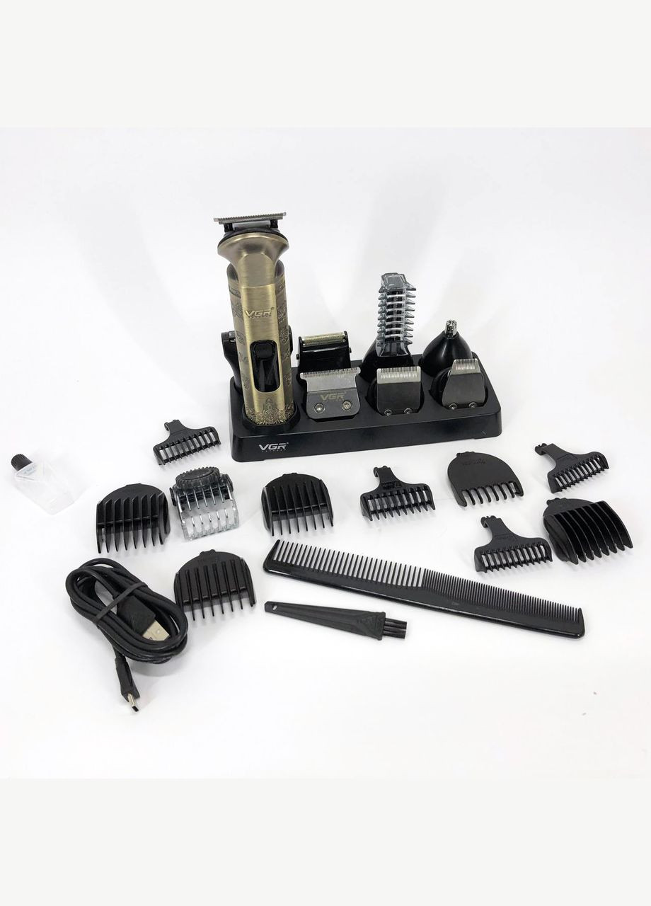 Мужской набор V-110 8 в 1, Машинка для стрижки головы, Машинка для стрижки для дома VGR (364665454)