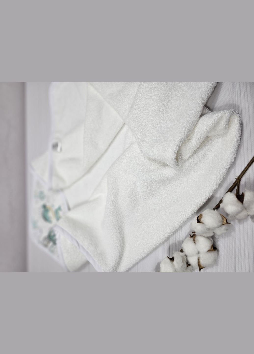 Рушник куточок a.l.babybox Морські мешканці 80х80 Білий No Brand морська тематика білий