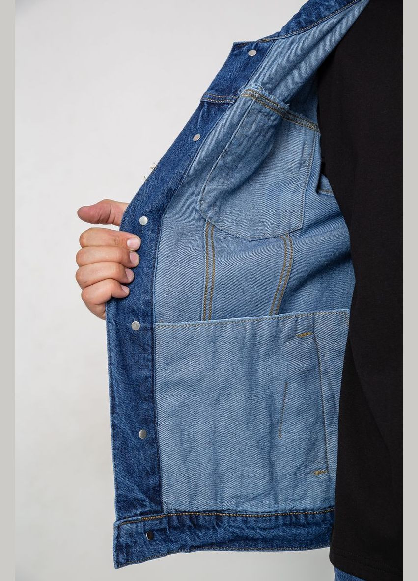 Синя демісезонна куртка чоловіча джинсова,, Ager