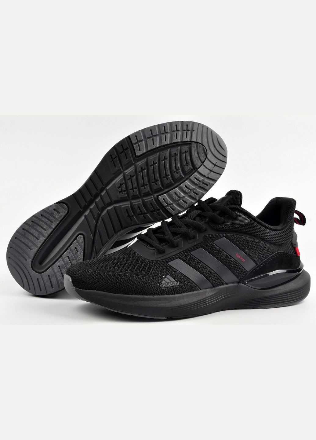 Черные летние кроссовки повседневные adidas feather No Brand