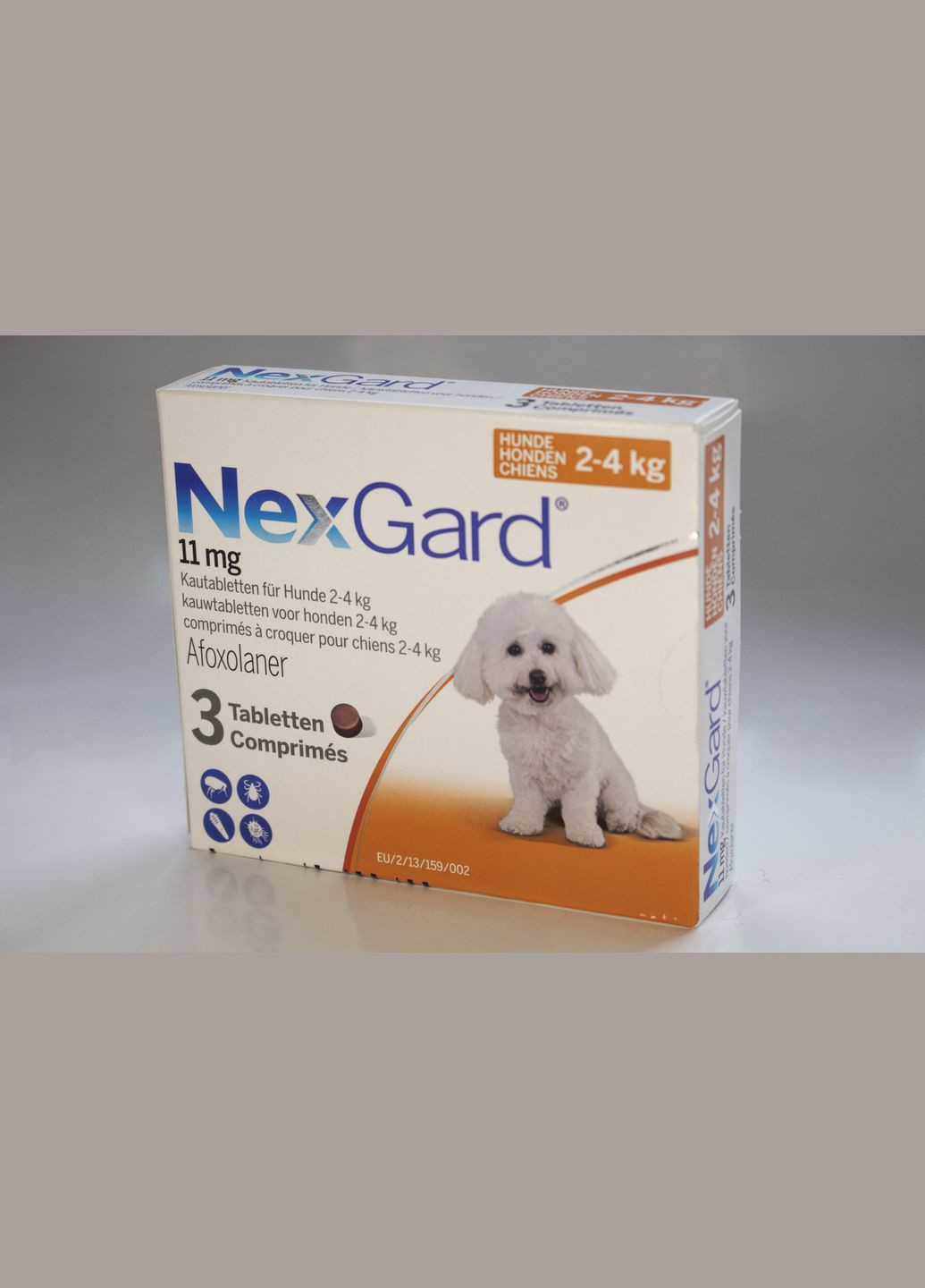 Жувальні таблетки проти бліх і кліщів для собак Merial Nexgard 24 кг S 3 шт. x 0.5 г в уп Boehringer Ingelheim (279563579)
