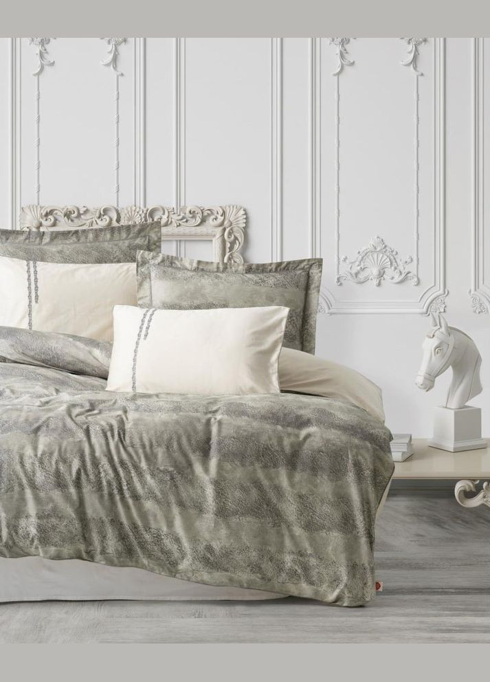 Комплект постільної білизни Elite Saten 200×220 Sendero Haki Cotton Box (318381708)