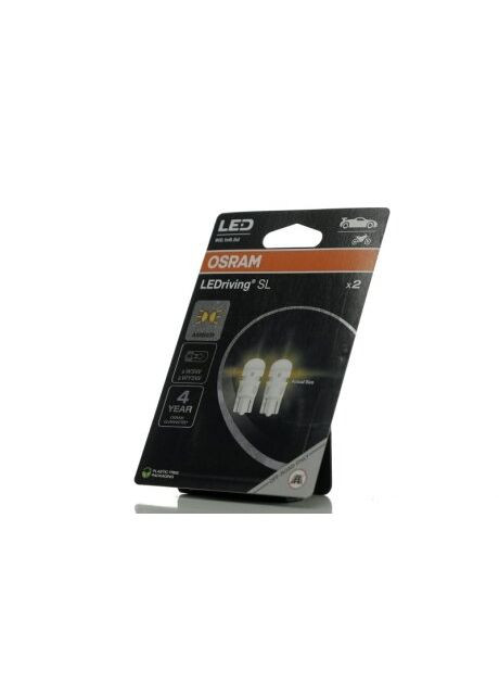 Лампа светодиодная WY5W 2500K 12V 1W W2.1X9.5D LEDriving SL (выр-во) Osram (369807337)
