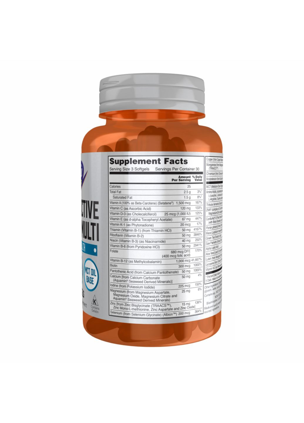 Мужской спортивный комплекс 90 софт гелевых капсул для здоровья и восстановления энергии витамины для мужчин Now Foods (372157185)