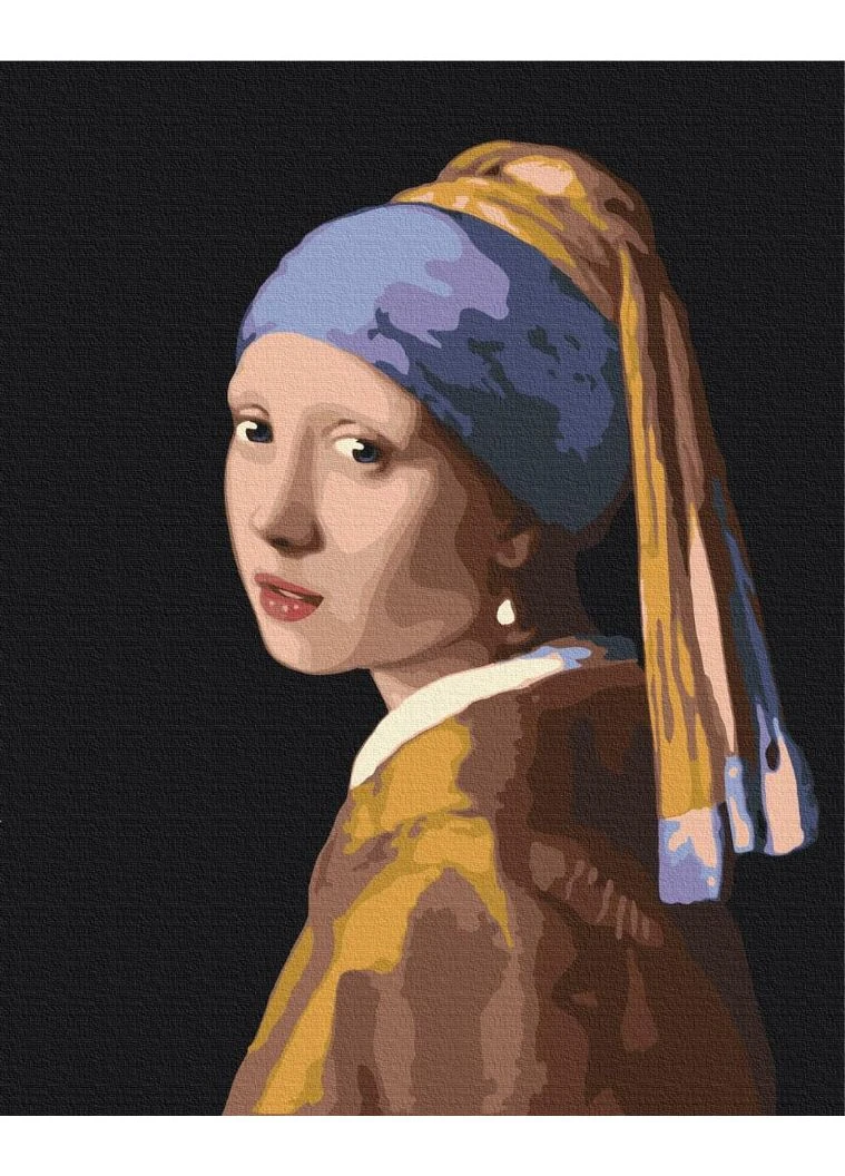 Картина за номерами 48x60см "Дівчина з перлиною сережкою. Ян Вермеєр" BS223L Brushme (379361428)