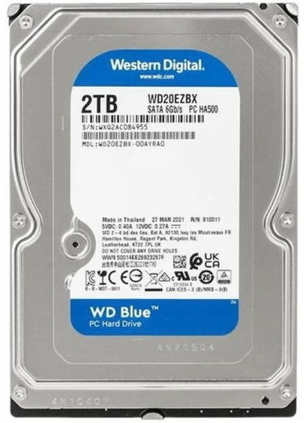 Жорсткий диск 2TB 3.5' 7200 256MB SATA Blue WD (395411331)
