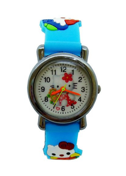 Часы детские наручные для девочек Привет Китти. голубой No Brand (362413833)