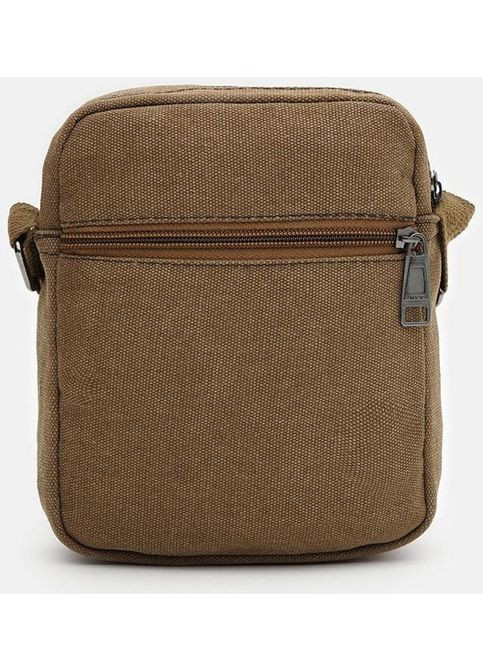 Спортивная сумка планшет через плечо мужская текстильная для телефона и для документов маленькая Коричневый 37945 Monsen (355245354)
