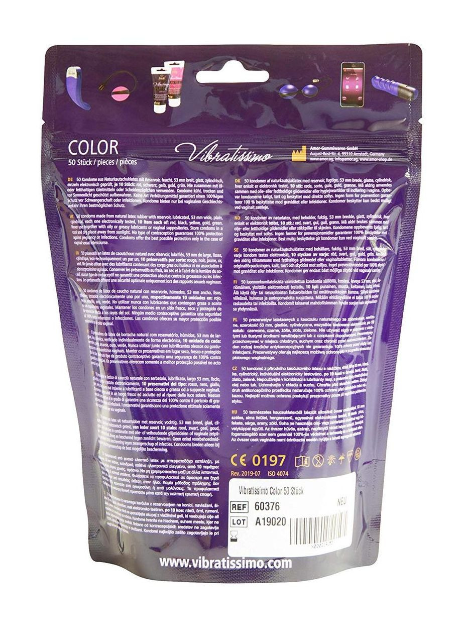Презервативи - Vibratissimo Color, 50 шт. Amor (335399655)