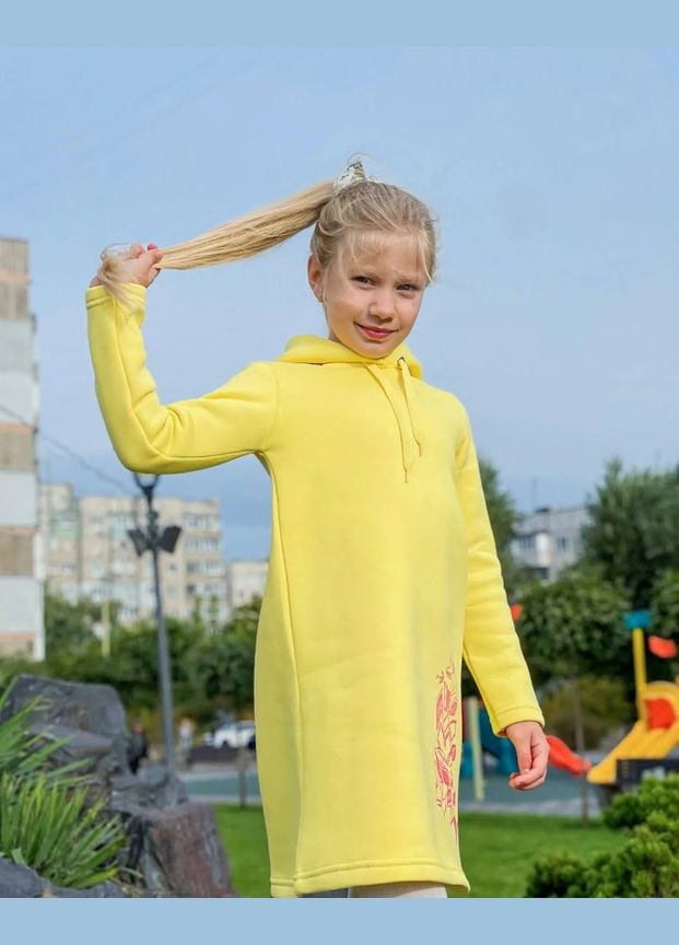 Жёлтое платье для девочки hc (h001-6182-025-33) No Brand (290112590)