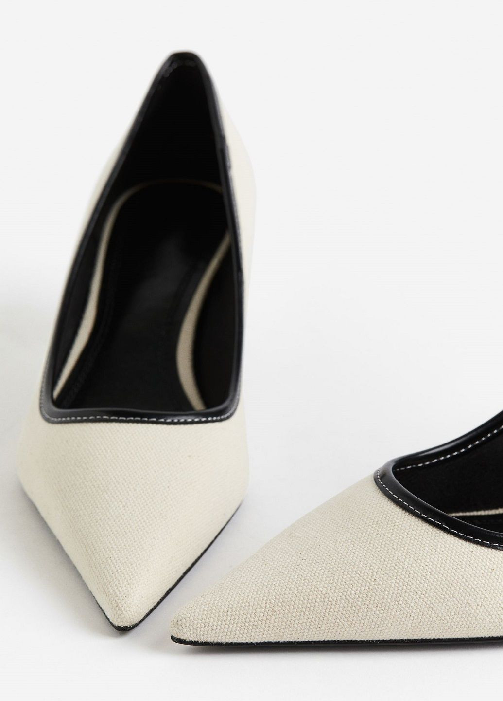 H&M Туфлі молочний з текстиль, швеція — демісезон (305611742)