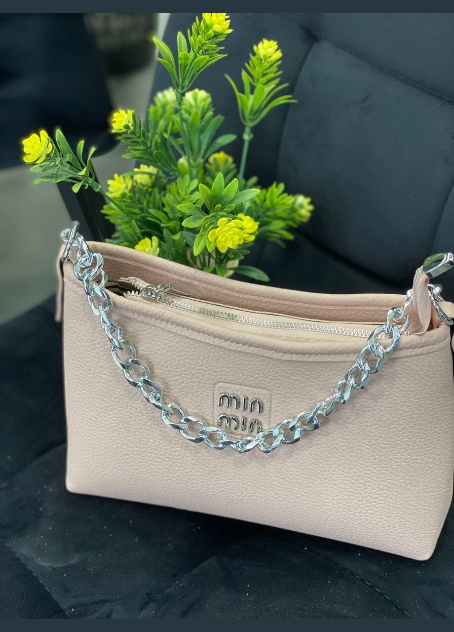 Женская сумка через плече из эко-кожи молочного цвета 32242 Fashion (338188056)