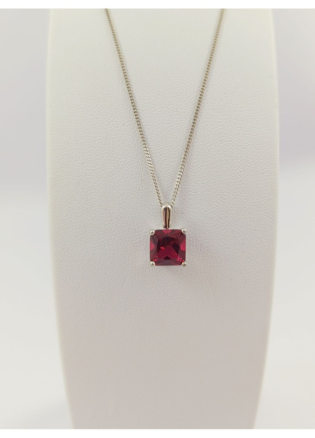 Срібне кольє з гранатом "Nano" ПК104/с No Brand Кольє (356180656)