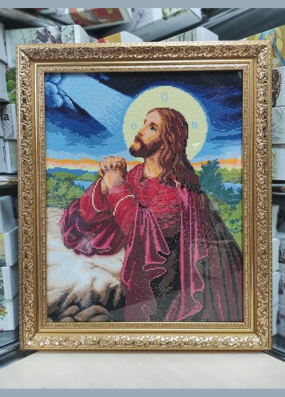 Алмазна мозаїка Ікона Ісус на оливковій горі 40х50 см SP014 ColorArt (285719826)