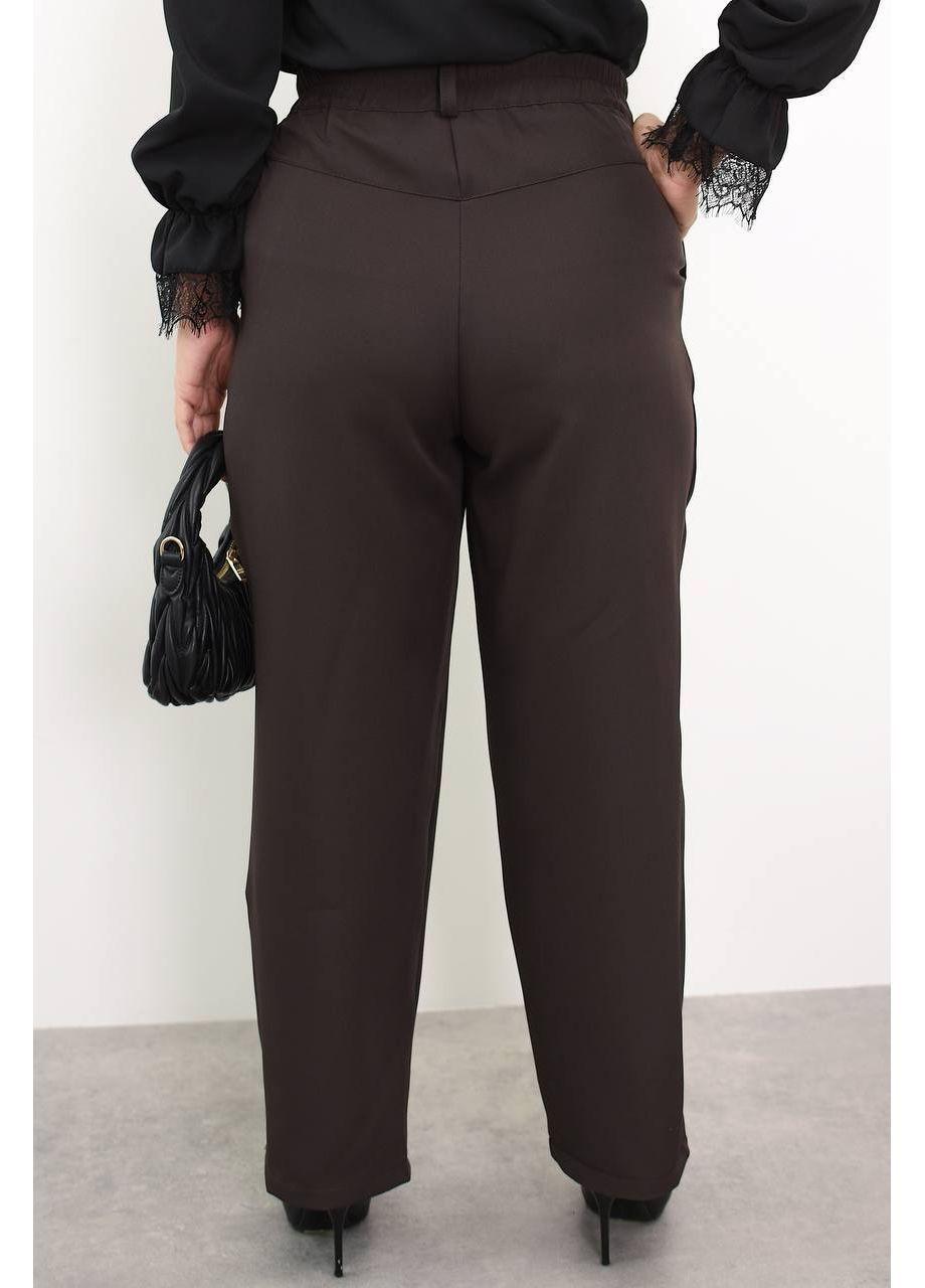 Штани 1017 креп костюмка,класичного прямого крою,завищена талія Україна (369160883)