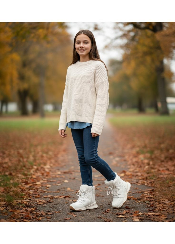 Молочные спортивные, повседневные, кэжуал зимние зимние ботинки для девочки,зимние ботинки для девушки подростка,зимние хайтопы для девочки,хайтопы для подростка Tom.M