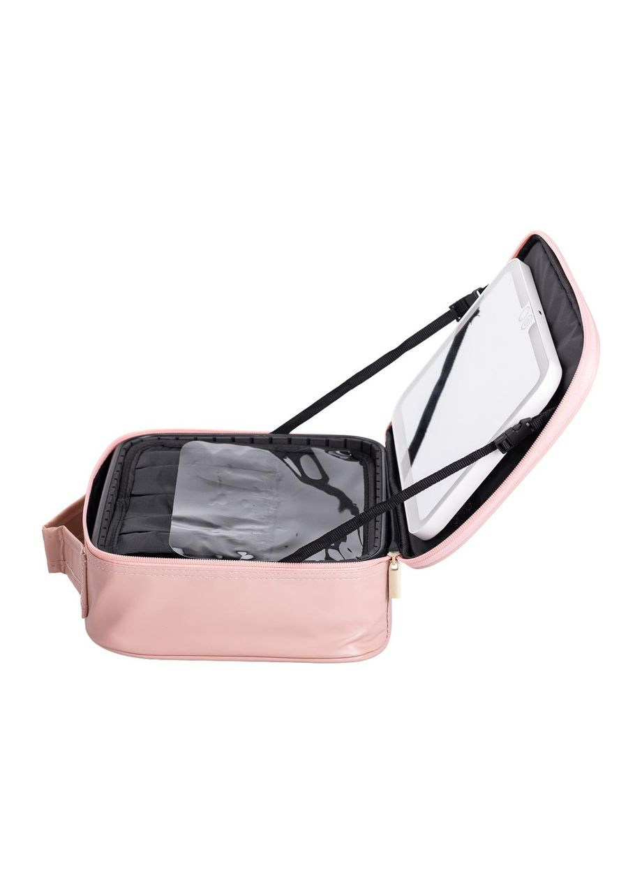 Органайзер косметичка з еко шкіри з дзеркалом та підсвічуванням 26×22×9 см HP-10-2AP Yiwu (370800189)