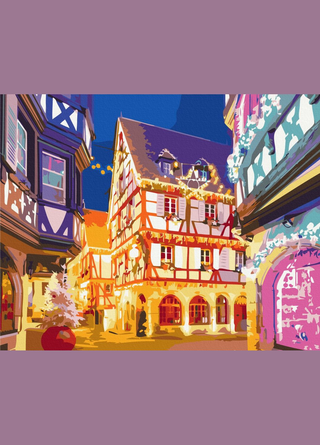 Картина за номерами на підрамнику Різдвяні вогники Brushme (317260332)