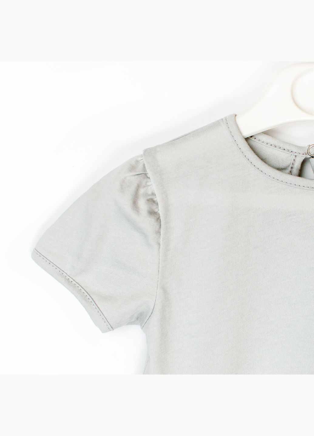 Серое платье dexter`s с коротким рукавом зверушки dexter's (297440076)