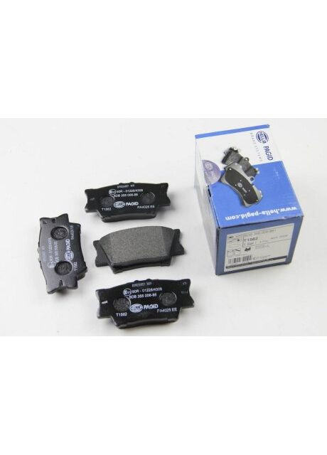 Колодки тормозные дисковые комплект задние Hella (361657961)