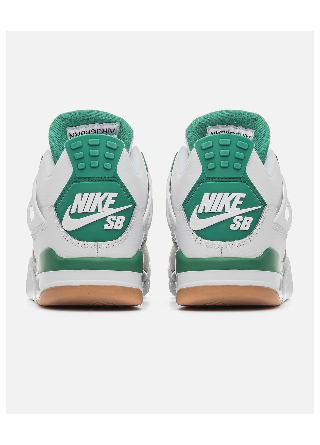 Белые демисезонные кроссовки nike No Brand Air Jordan 4 Retro SB Green