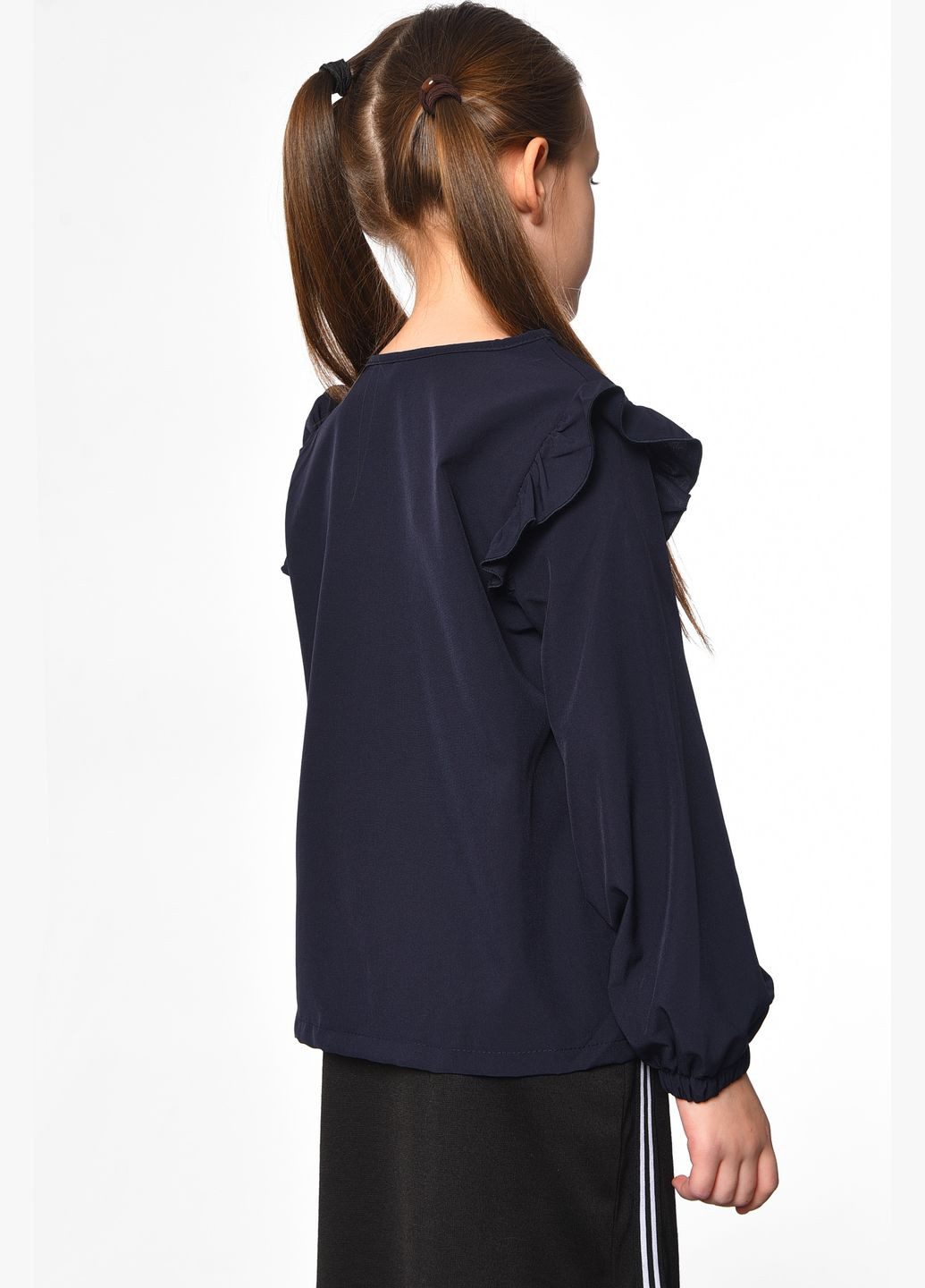 Блуза дитяча для дівчинки темно-синього кольору Let's Shop (298414204)