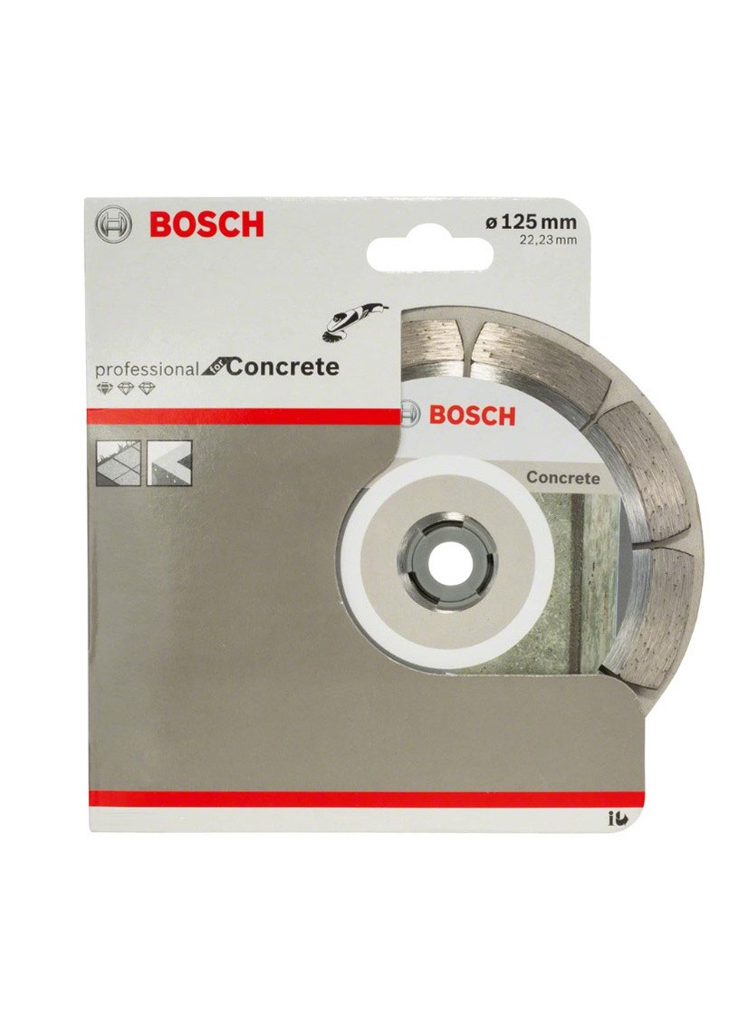 Алмазный диск PF Concrete (125х22.23 мм) круг отрезной сегментный по бетону (21683) Bosch (295033390)